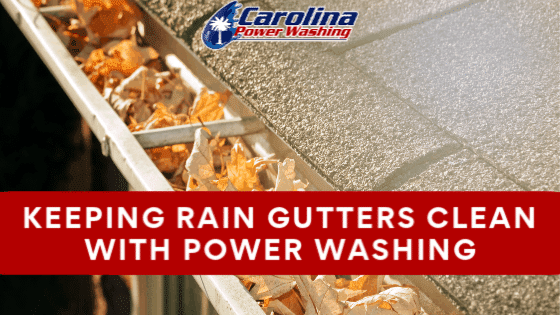 Rain Gutter Power Wash