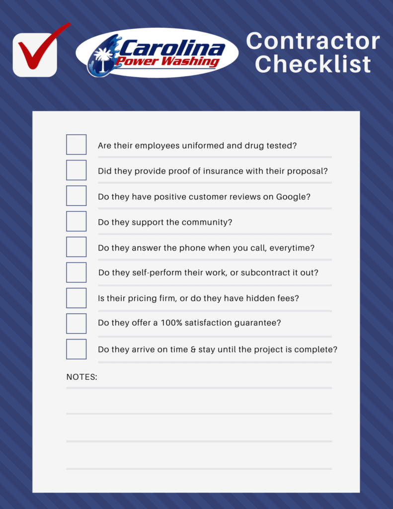 Contractor Checklist